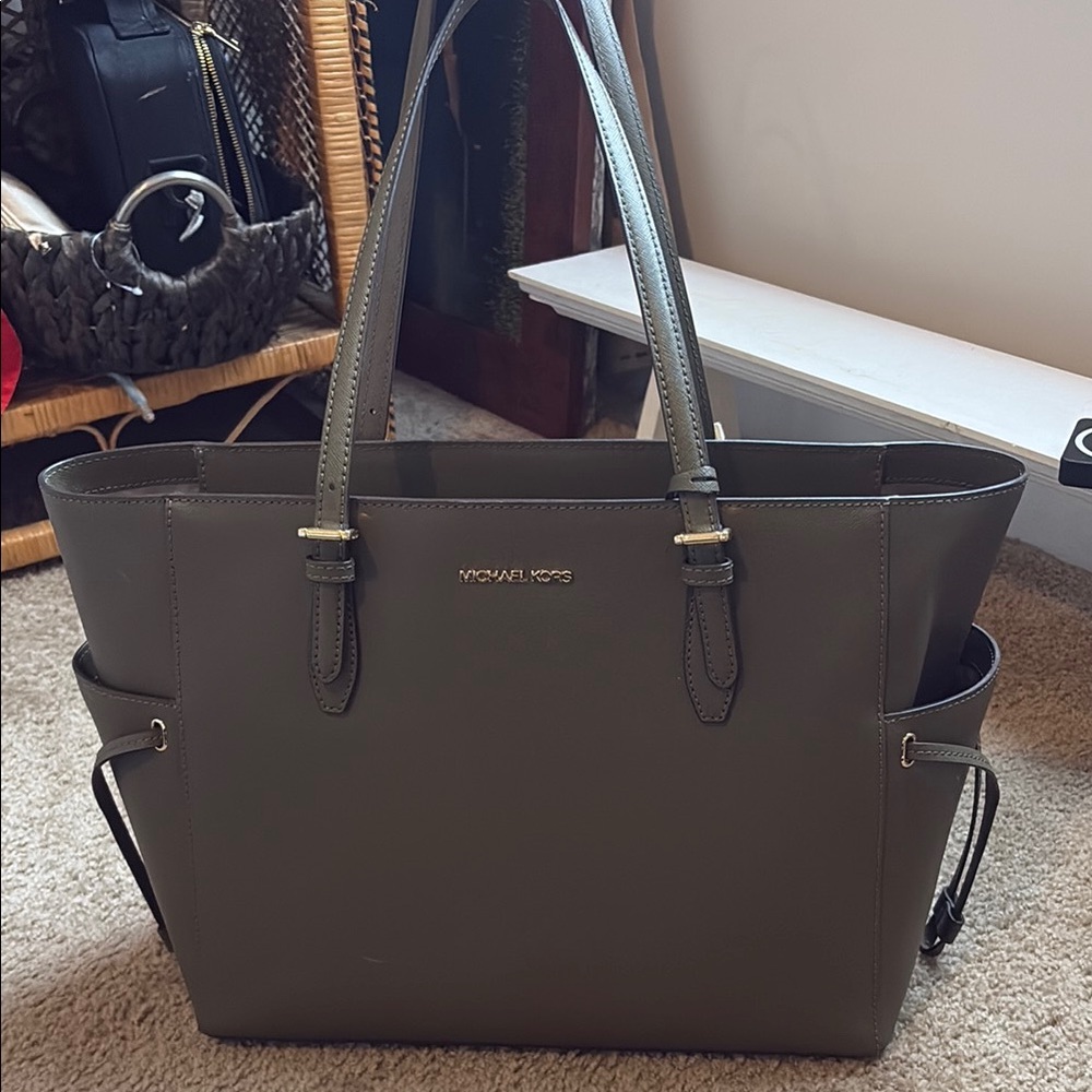 Michael Kors Olive Green Tote Bag